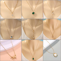 Lunar Pearl Pendant Necklace