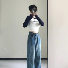 Raglan Sleeve Rib Crop Top