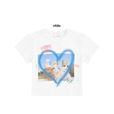 Aesthetic Cats Print Y2K Crop Top