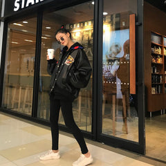 Bomber Embroidered Tiger Varsity Jacket