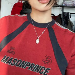 Patchwork Stripe Logo Short Sleeve Tee