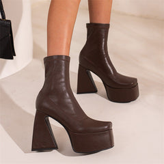 Low Top Square Toe Boots