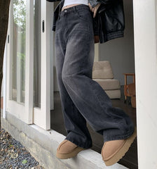 Vintage Wash Baggy Boyfriend Jeans
