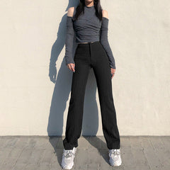 Striped Straight Leg Pants
