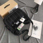 Aesthetic Denim Large Canvas Crossbody Bag