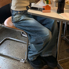 Vintage Blue Wash Boyfriend Jeans