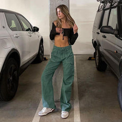 Street Trend Cool Washed Straight Jeans