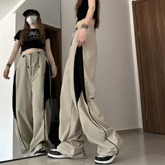Contrasting Straight Leg Sweatpants