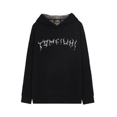 Skull Jacquard Hooded Pullover Sweater
