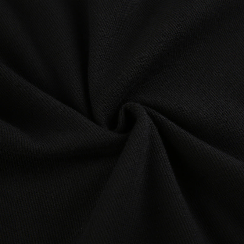 Black Bodycon Ribbed Maxi Dress