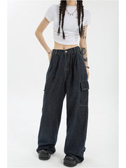 Vintage Punk Baggy Cargo Jeans