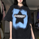 Vintage Cosmos Star Oversized Tee
