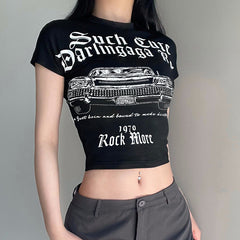 Vintage Print Short Sleeve Tee