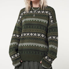 Long Sleeve Downtown Jacquard Sweater