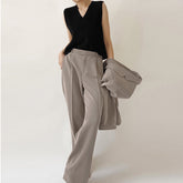 Loose Drape Commuter Simple Pants