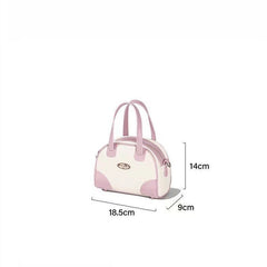 Pink and White Candy Crossbody Bag