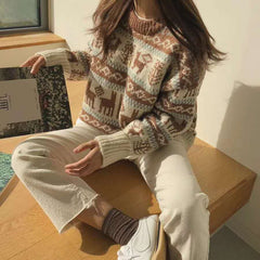 Christmas Jacquard Knit Sweater