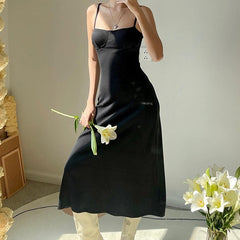 Black Bodycon Ribbed Maxi Dress