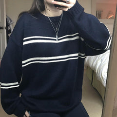 Vintage Striped Pullover Sweater