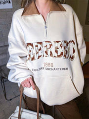 Street Style Long-sleeved Sweatshirt