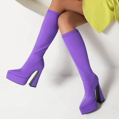 Candy Pointed Toe Super High Heel Boots