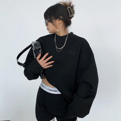 Crew Neck Logo Graphic Sweatshirt