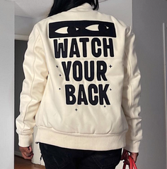 Embroidered Letter Y2K Varsity Jacket