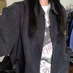 Lapel Neck Jacket Oversized Jacket