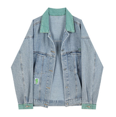 Lined Button Up Denim Jacket