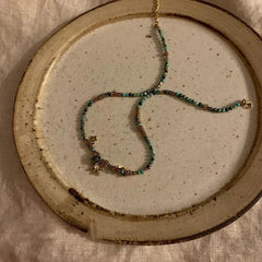 Pearl and Rhinestone Pendant Necklace