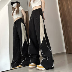 Contrasting Straight Leg Sweatpants