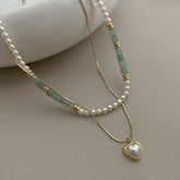 Pearled Heart Necklace