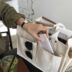 Student Large Canvas Shoulder Bag