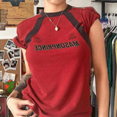 Patchwork Stripe Logo Short Sleeve Tee