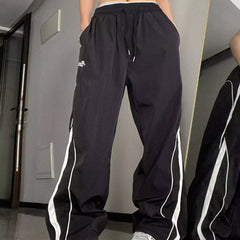 Piping Side Stripe Baggy Sweatpants