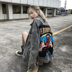 Oversized BF.Borfend Street Denim Jacket
