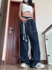 Contrast Stitch Vintage Baggy Jeans