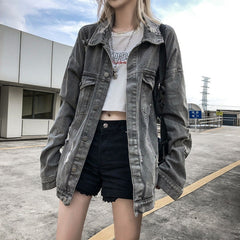 Oversized BF.Borfend Street Denim Jacket