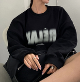 Letter Print Oversized Sweatshirt