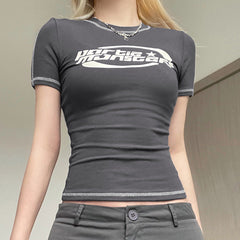 Stitched Short Sleeve Logo Graphic Tee