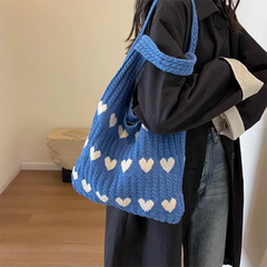 The Sweetheart Satchel Knitted Tote Bag