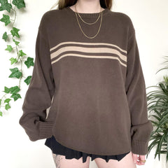 Three Striped Pullover Downtown Sweater