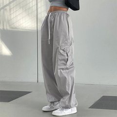 Vintage Oversized Parachute Cargo Pants