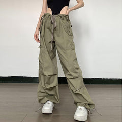Vintage Pocket Parachute Cargo Pants