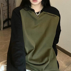 Vintage Raglan Long Sleeve Oversized Sweatshirt