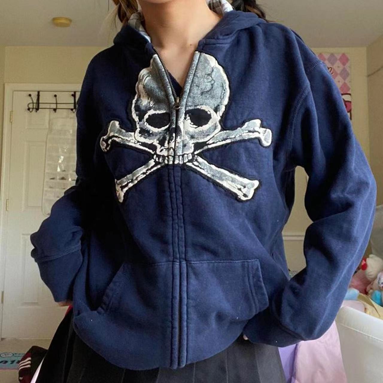 MÅFIÅ SKULL HOODIE ZIP UP main image 0