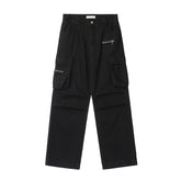 Zip Pocket Straight Leg Cargo Jeans