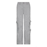 Street Style Multi-pocket Jeans