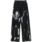 Wide Leg Pants High Waist Drape Retro