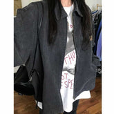 Lapel Neck Jacket Oversized Jacket